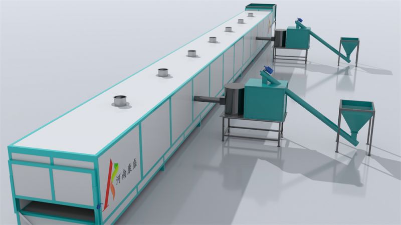 隧道式玉米棒烘幹機，玉米穗烘幹機，玉米（mǐ）穗烘幹（gàn）設備，多功能流水線烘幹設備